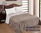 Велюрове стьобане покривало з двома наволочками 50/70 на велике ліжко 220х230, фото 4