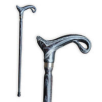 Різьблена іміджева тростина палиця коштур з дерева для ходьби для людей похилого віку чи з інвалідністю.