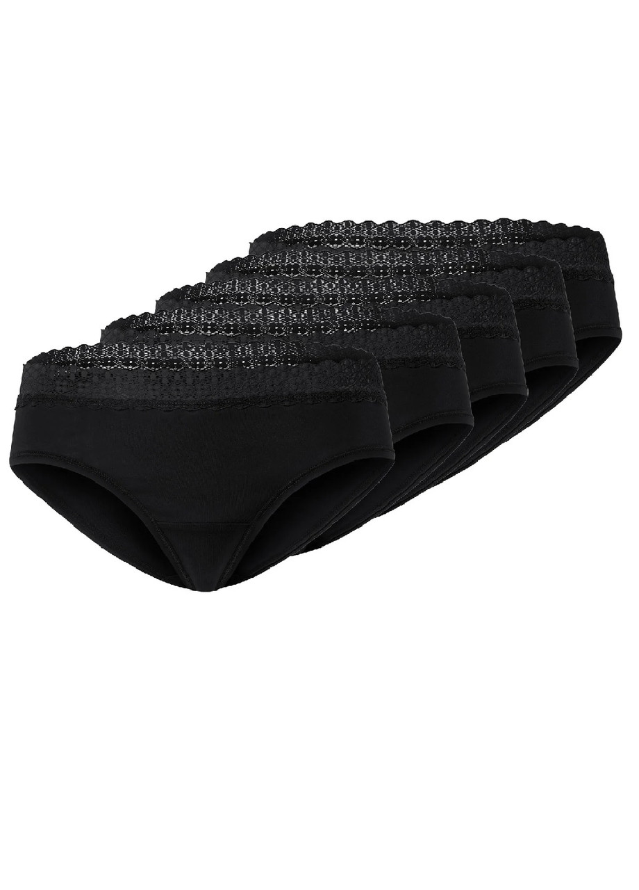 Комплект жіночих трусиків-хіпстер S з мереживом, 5 шт, фото 1