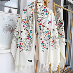 Кашеміровий шарф "Магія природи" кремовий 134022