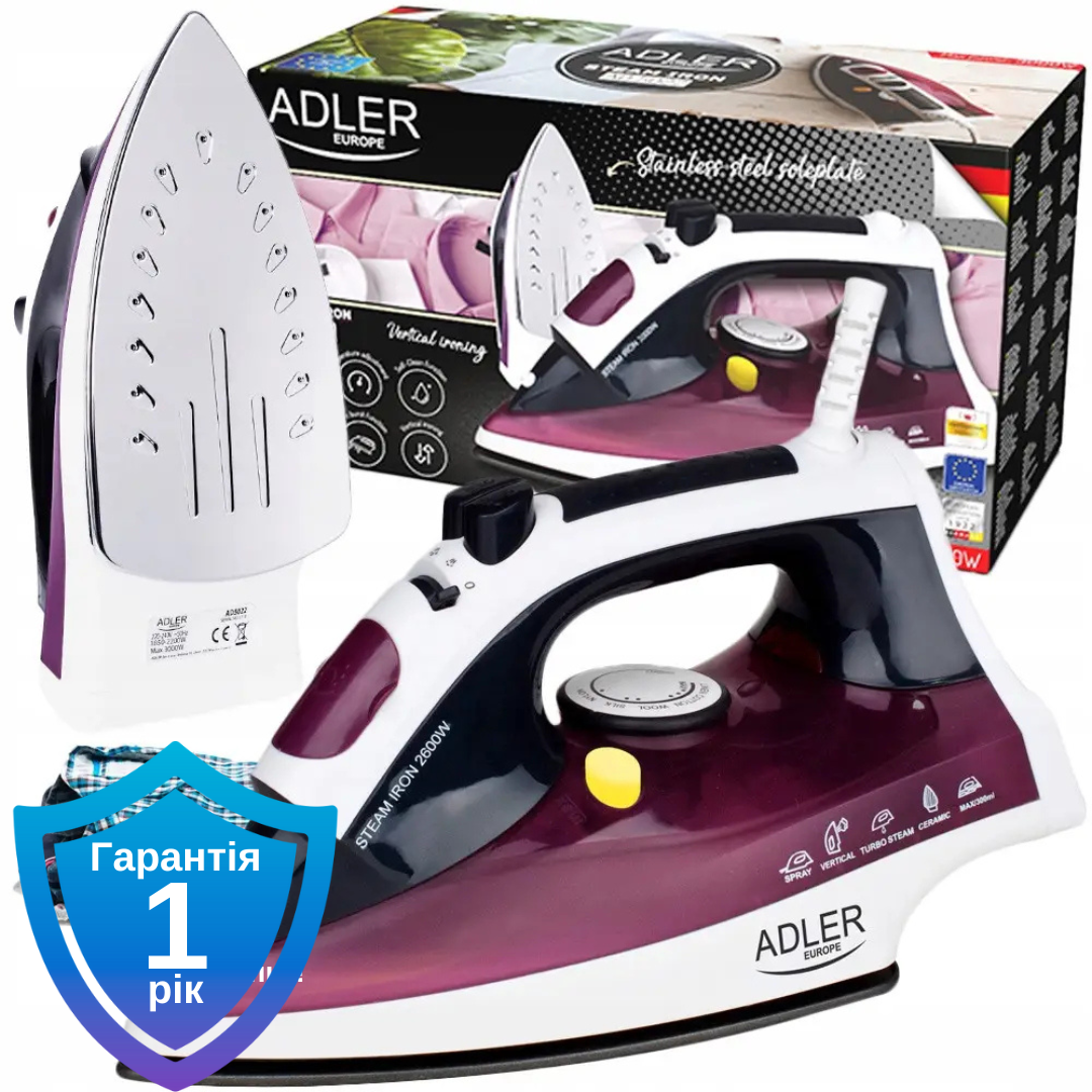 Праска Adler AD 5022 з парою, фото 1