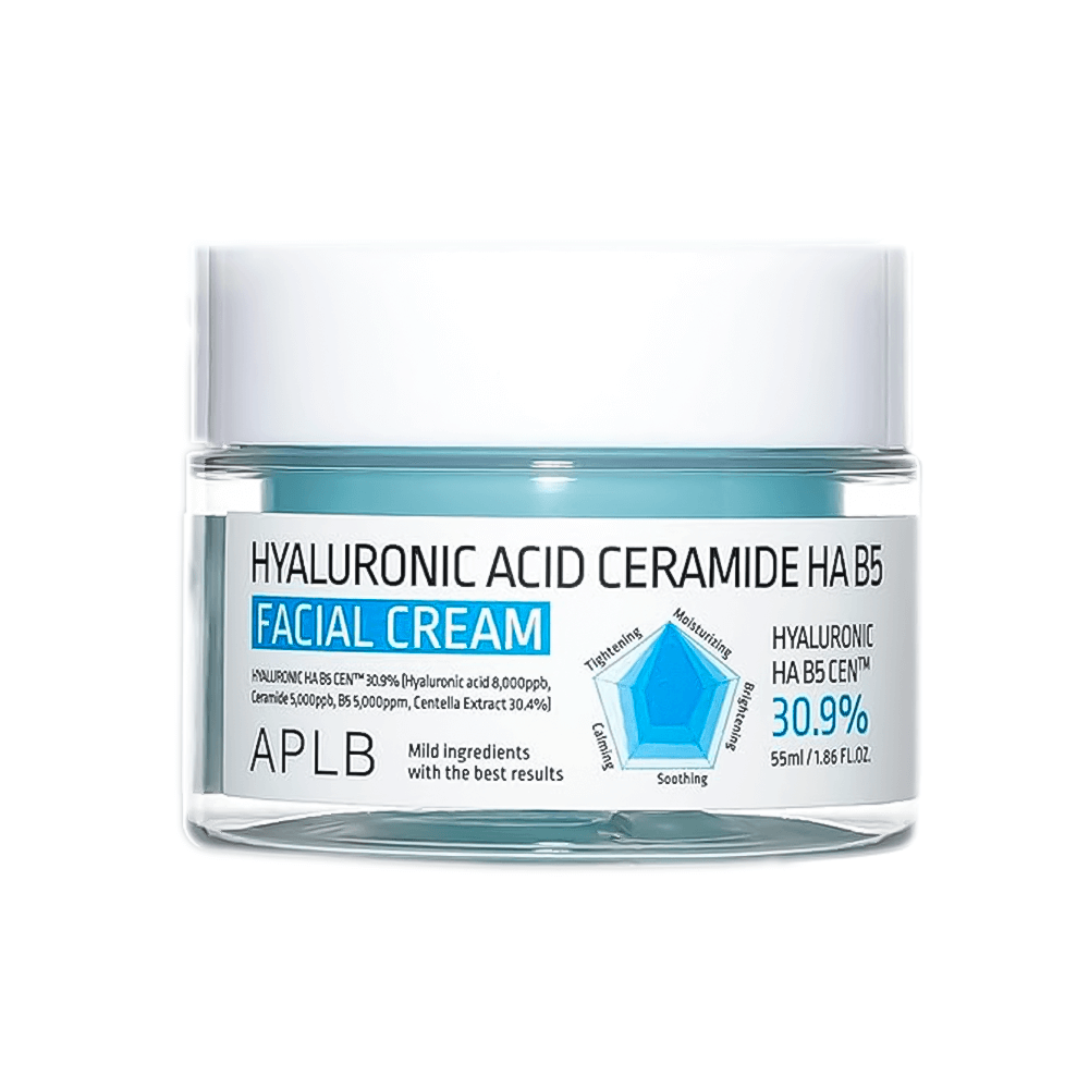Зволожуючий крем з гіалуроновою кислотою та церамідами APLB Hyaluronic Acid HA B5 Facial Cream 55 мл