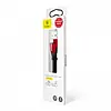 Кабель зарядний USB — Lightning Baseus Nimble Portable Lightning 0.23m Black+Red (CALMBJ-B91), фото 2