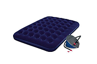 Надувний матрац Pavillo Bestway 67226 (матрац 67003, ножний насос 68610). Двомісний 152 х 203 х 22 см