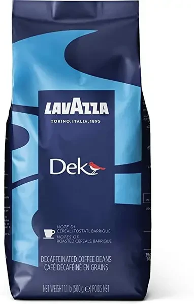 Кава в зернах Lavazza Decaffeinato 500 г Італія Лавацца Оригінал без кофеїну