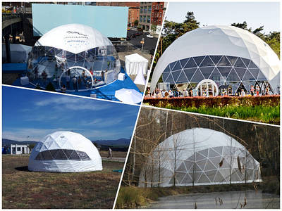 Купольні конструкциії. Геокуполи для глемпінгу