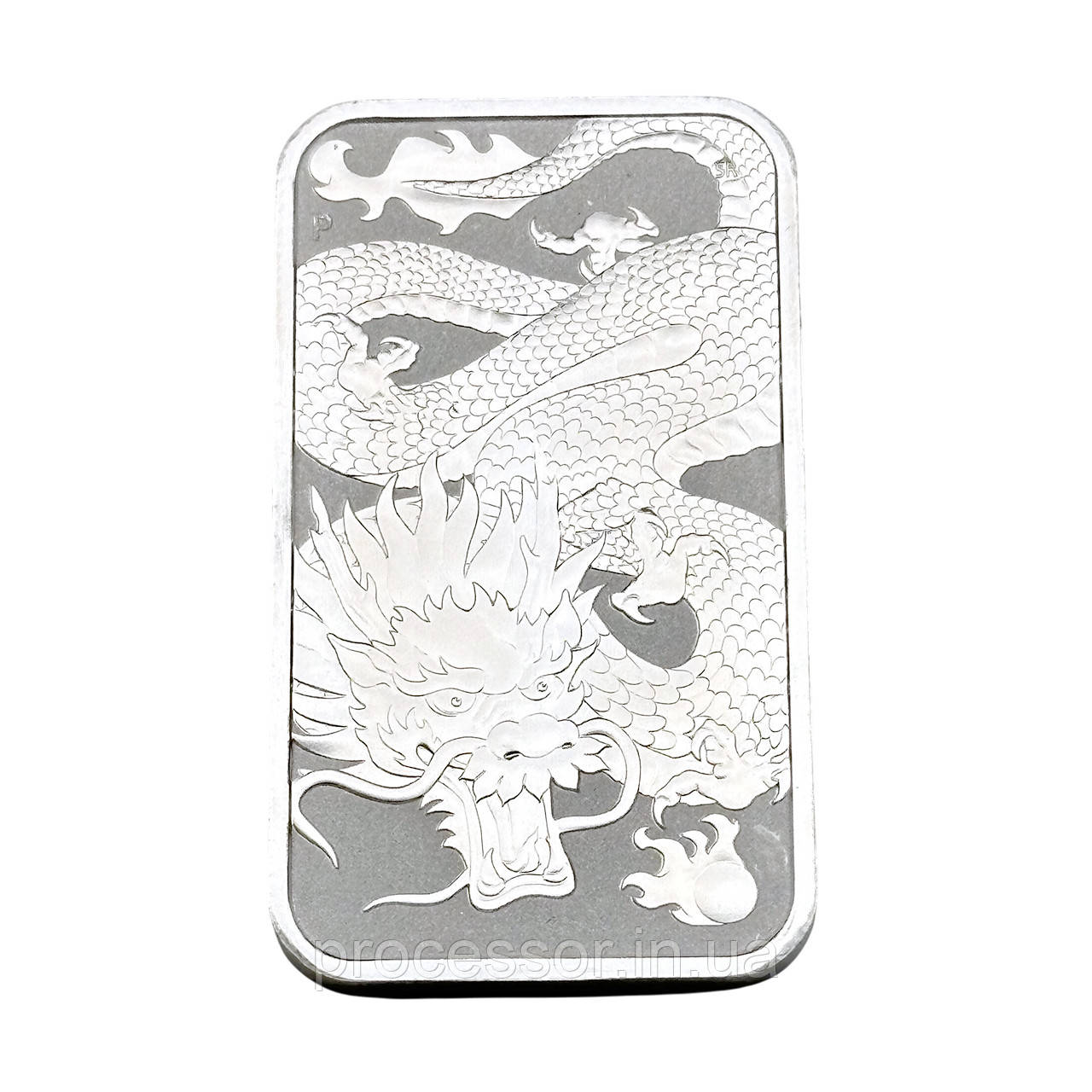 Прямокутна срібна монета 1 долар "Дракон" 2022 - 1 унція чистого срібла з Австралії, фото 1