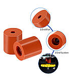 . Демпфер силіконовий під нагрівальний стіл 3Д-принтера, Помаранчевий, Ø16мм, висота 18мм, фото 4