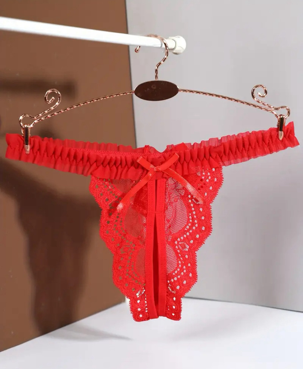 Трусики з доступом Milena (р.М/L/XL, червоний)