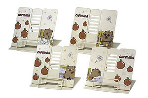 Підставка для книг металева ООПТ Капібара 21*19см, мікс видів (12)