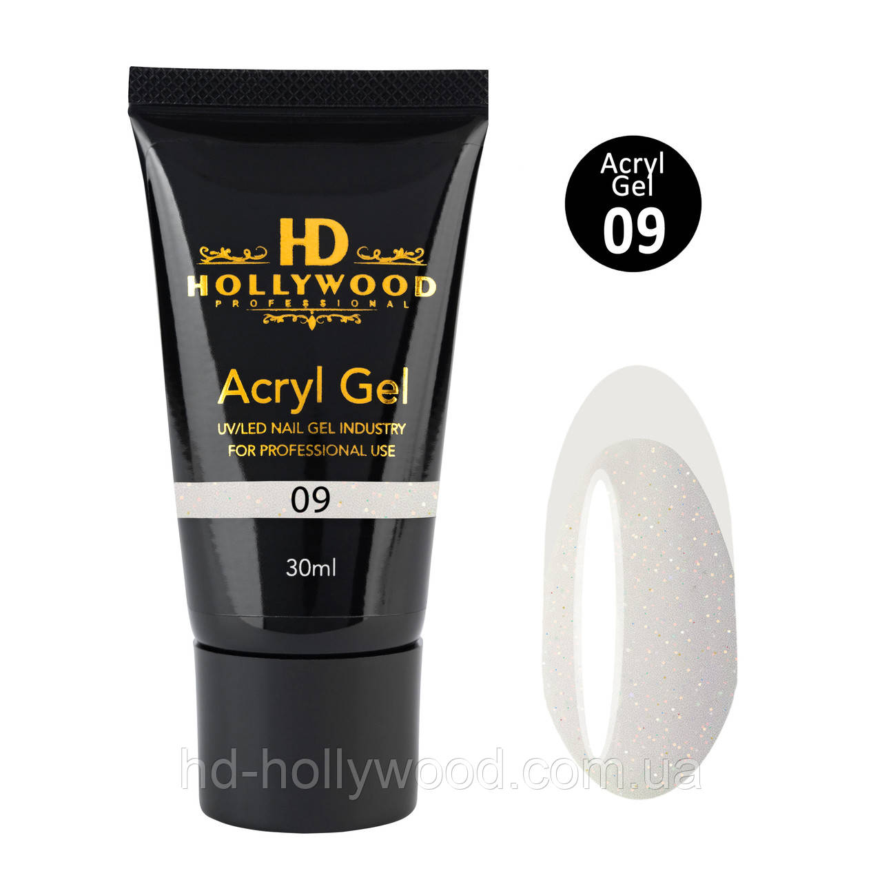 Акригель Акрилатик 09 Акрилгель Полігель HD Hollywood 30 мл, фото 1