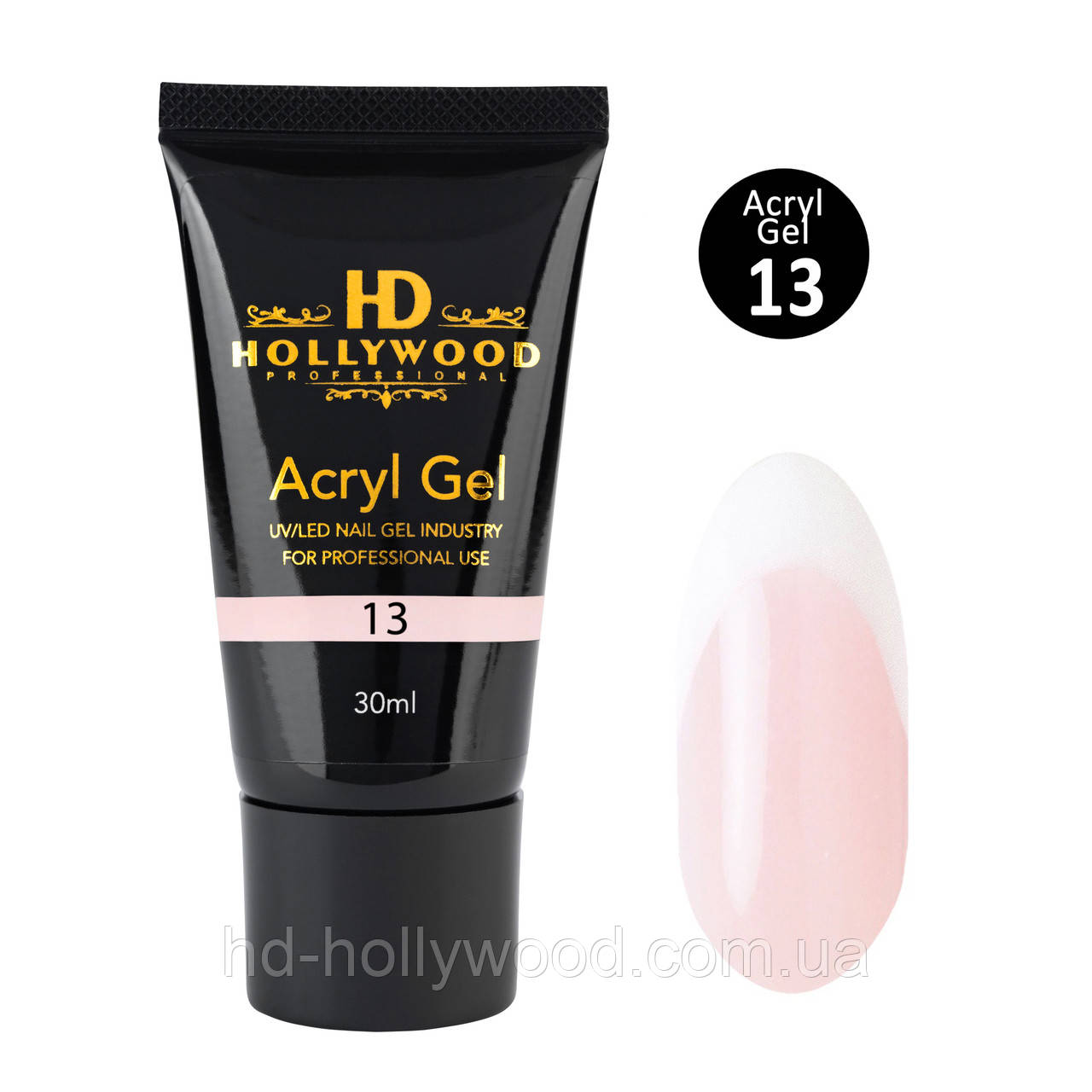Акригель Акрилатик 13 Акрилгель Полігель HD Hollywood 30 мл, фото 1