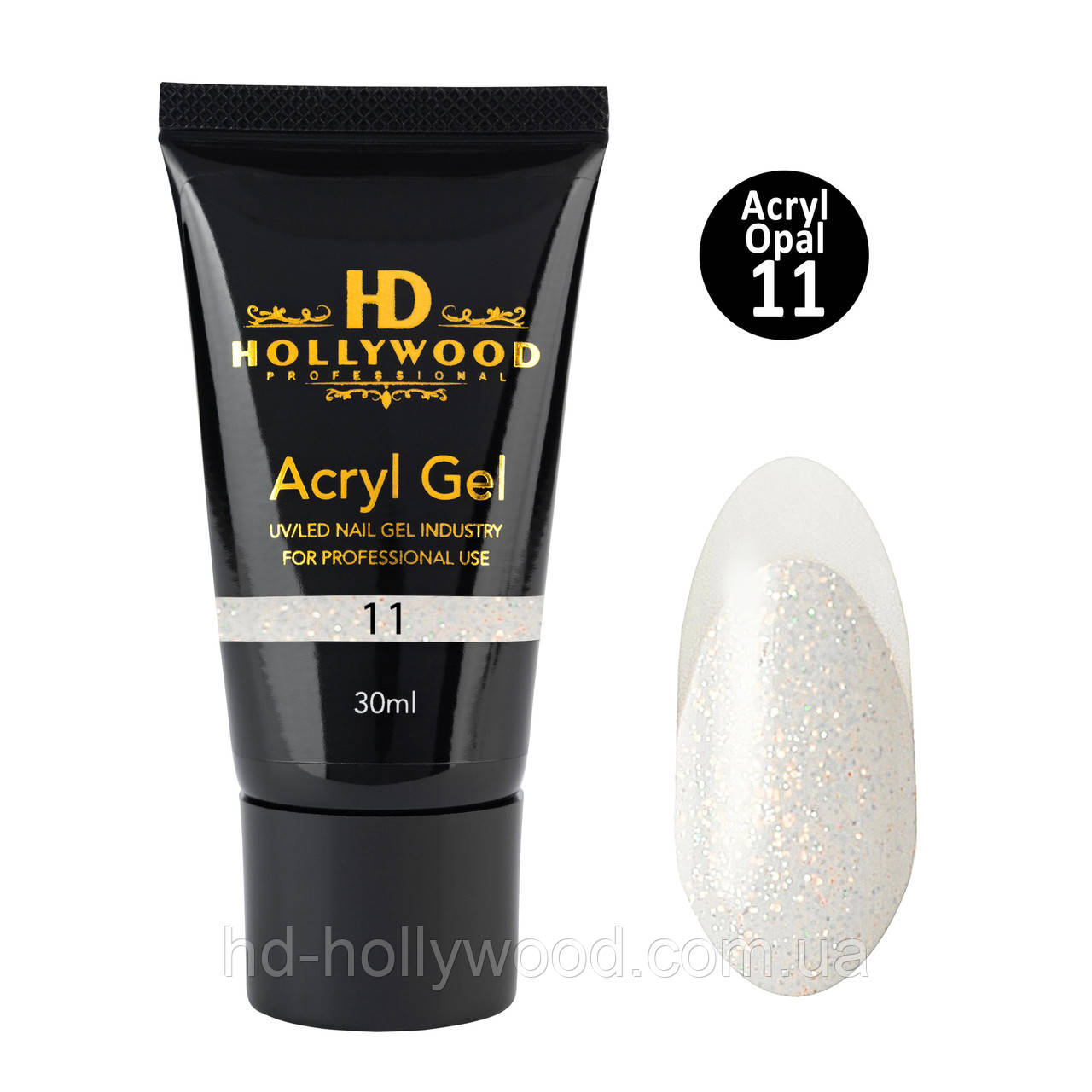 Акригель Акрилатик 11 Акрилгель Полігель HD Hollywood 30 мл, фото 1