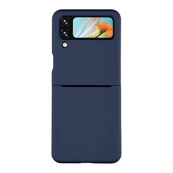 Чохол Folding Silicone для Samsung Galaxy Flip 4 (F721) Dark Blue