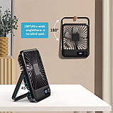 Бездротовий настільний вентилятор із дисплеєм | 5 швидкостей | акумулятор, фото 4