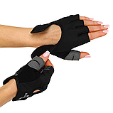 Рукавички для фітнесу та силових тренувань HARD TOUCH BC-4462 Чорний (М-XL), фото 9