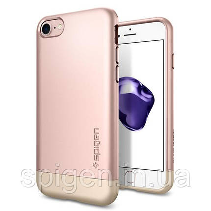 Чехол Spigen для iPhone SE 2022/ 2020/ 8/ 7, Style Armor, Rose Gold (042CS20517), фото 1