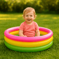 Басейн Intex "Веселка" 61*22 см з надувним дном 57107NP, фото 3