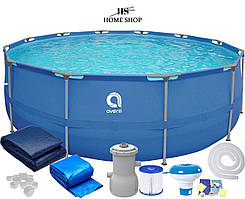 Басейн каркасний круглий AVENLI 366 x 76 см. комплектація 19в1