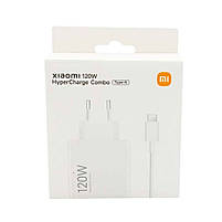 Зарядний пристрій Xiaomi 120W Hyper Charge Combo (Type-A) EU + кабель USB-C, фото 4