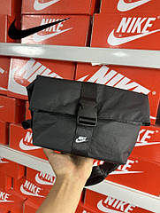 Сумка чорна Nike через плече спортивна дорожня фітнес-сумка