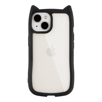 Чохол TPU+PC Cat Ears Case для iPhone 15 Black