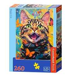 Пазл Castorland Щасливий кіт 260 елементів