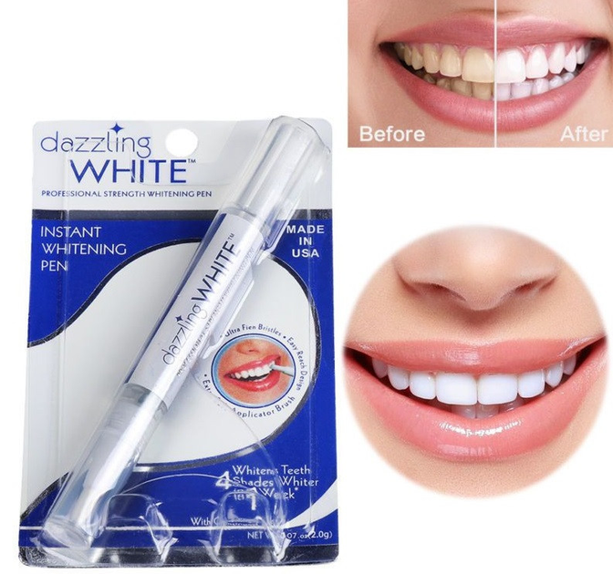 Олівець для вибілювання зубів DAZZLING WHITE, маркер для зубів, фото 1