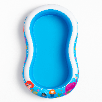 Надувний сімейний басейн Intex Райська лагуна 262×160×46 см — великий прямокутний басейн 640 л, арт. 56490NP, фото 6