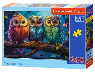 Пазл Castorland Три маленькі сови 260 елементів
