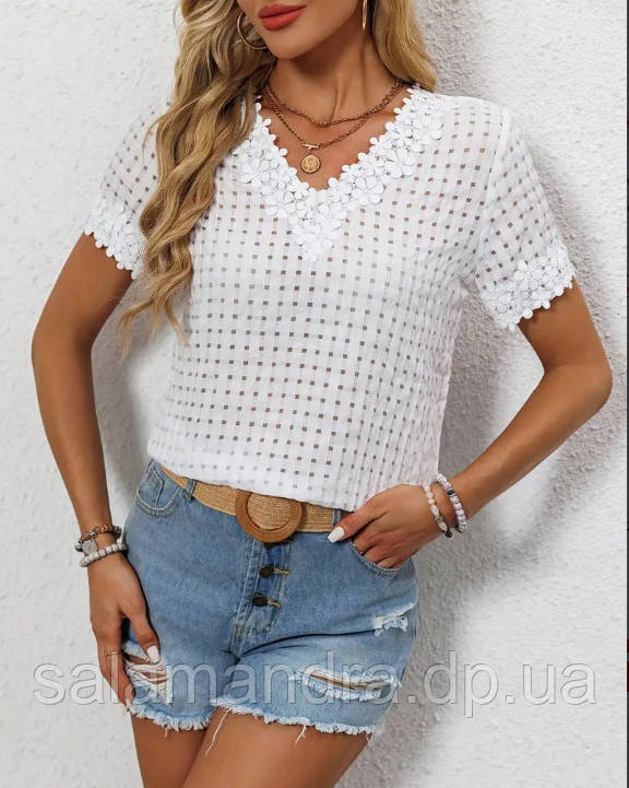 Блузка літня, жіноча на літо 52-54 р, фото 1