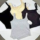 Жіночі бавовняні стильні майки #2028, фото 7