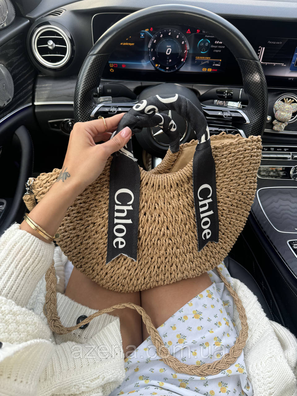 Стильна фірмова плетена жіноча сумка Chloe літня жіноча сумка в'язана, фото 1
