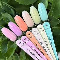 База кольорова для гель-лаку Saga Professional Color Base Палітра