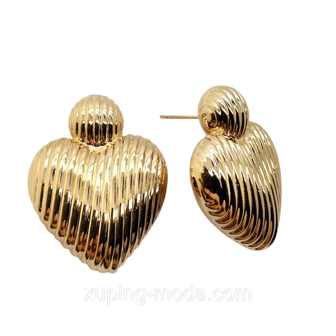 Сережки ксюпінг оптом. 30 мм. 18 к, фото 1