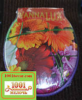 Сидіння м'яке з кришкою для унітазу Vanna Lux "Гербери"