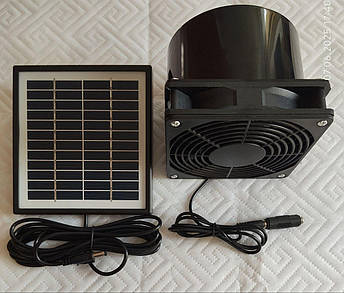 Solar panel 5W вентилятор 12V d120, фото 1