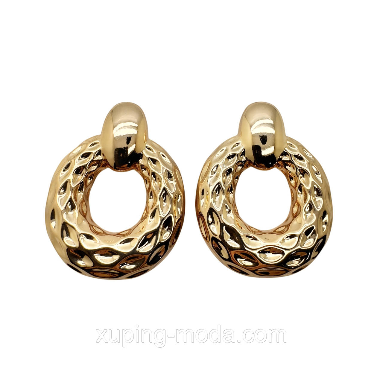 Сережки ксюпінг оптом. 35 мм. 18 к, фото 1