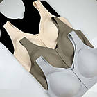 Безшовні великі бюстгалтери на застібках #9312, фото 2