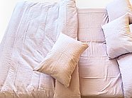 Постільна білизна Королева Ночі (Сатин Жатка Premium) | Полуторний комплект | 50х70 | Однотонний бузковий, фото 2