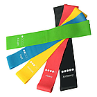 Набір фітнес-гумок для тренувань 5 шт./Еластичні гумки для спорту з чохлом/Еспандери, фото 5