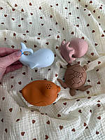 Набір силіконових іграшок для купання , безпечні іграшки для купання