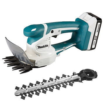 Професійні акумуляторні ножиці-кущоріз G-Series Makita (UM110DWYX) : з АКБ 18V 1.5 Ah, шина кущів/трави 200/110мм, щітковий
