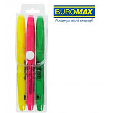 Набір BUROMAX 8903-93 із 3-х текст-маркерів флуор. (1/24)