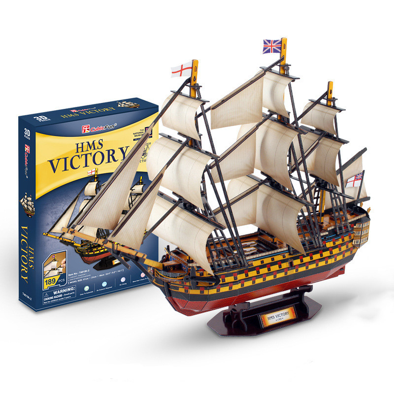 Розвиваючий 3D пазл корабель HMS VICTORY (189 деталей) від CubicFun