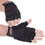 Рукавички для фітнесу та силових тренувань Zelart SB-161591 Чорний (S-2XL), фото 2