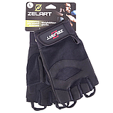 Рукавички для фітнесу та силових тренувань Zelart SB-161591 Чорний (S-2XL), фото 10