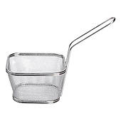 Кошик сервірувальний для подачи снеков 13х11х7см фритюрница нержавіюча сталь HP-19-3-L