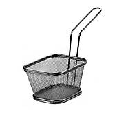 Кошик сервірувальний для фрі та снеків 13х11х7 см з гальванічним покриттям Чорний HP-19-4-L-B