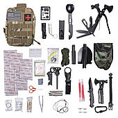 Туристичний набір інструментів для виживання 21х15х12 см похідний набір з аптечкою і лопатою Lugi HP-D-5